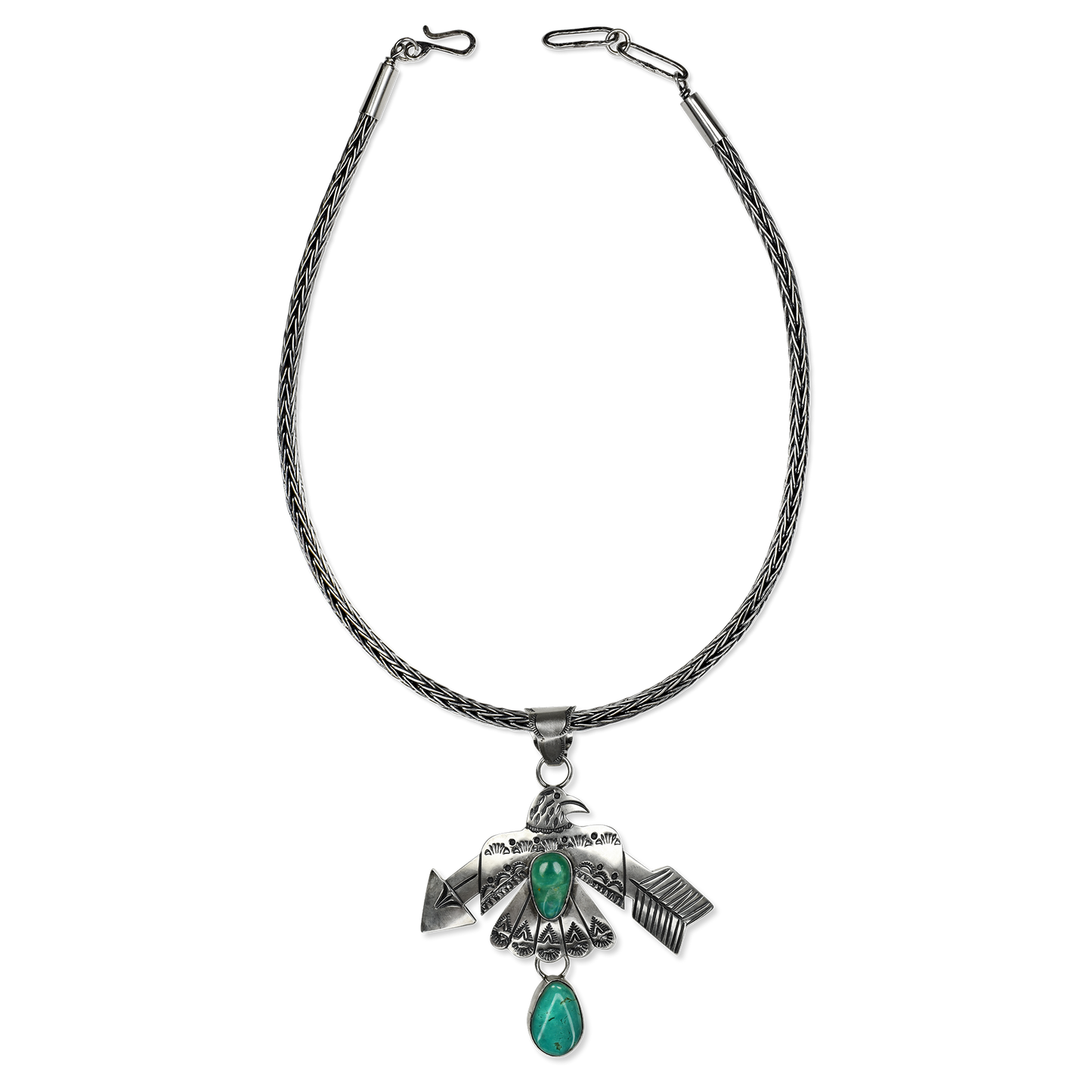 Broken Arrow Thunderbird Pendant by Teller Indian Jewelry