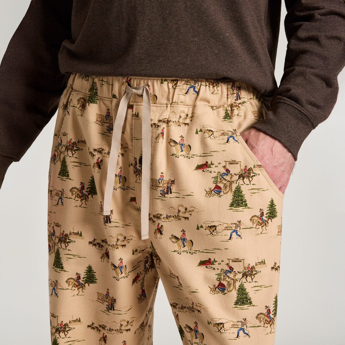 Pendleton Men's Ranch Print Flannel Pajama Pants