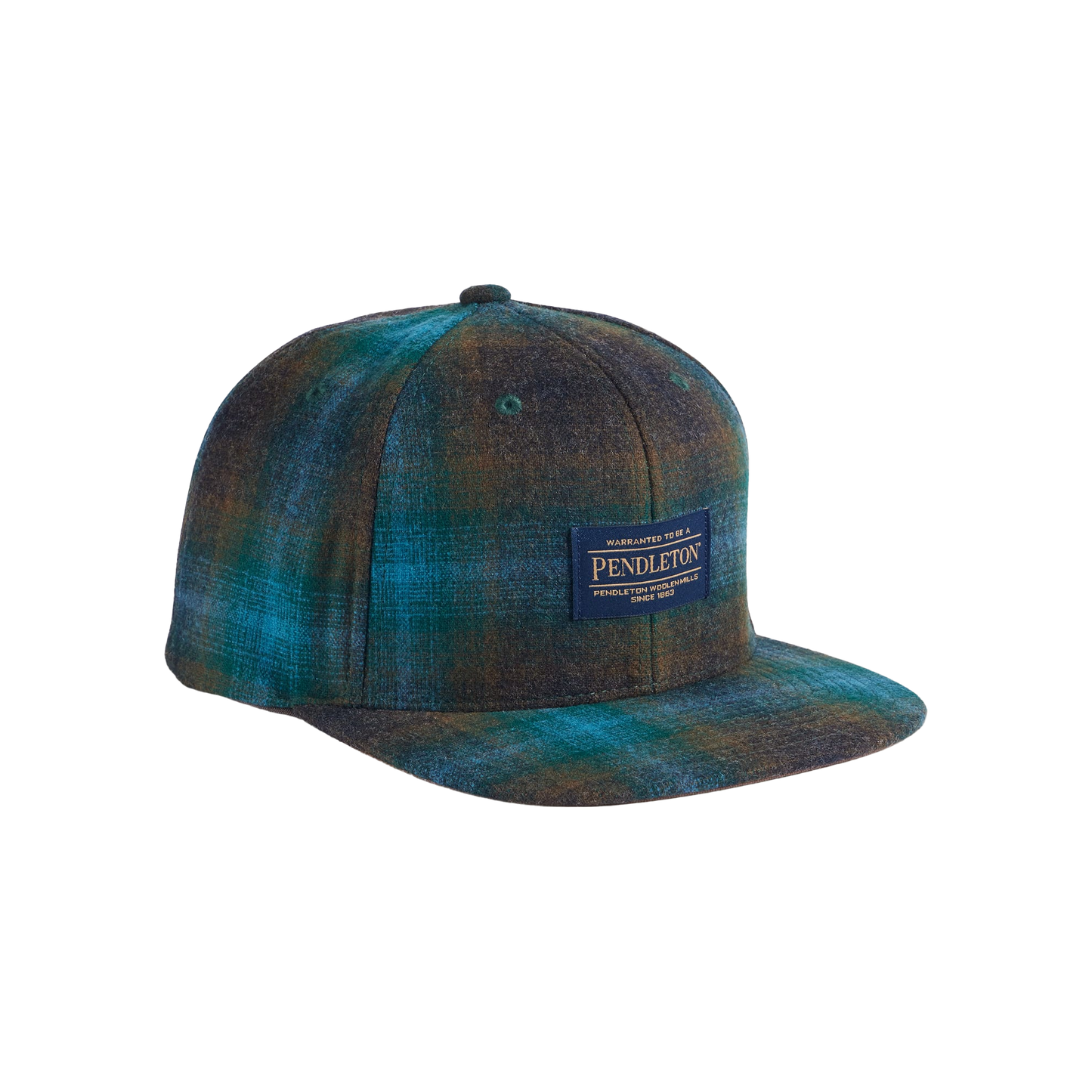 Pendleton Plaid Flat Brim Hat