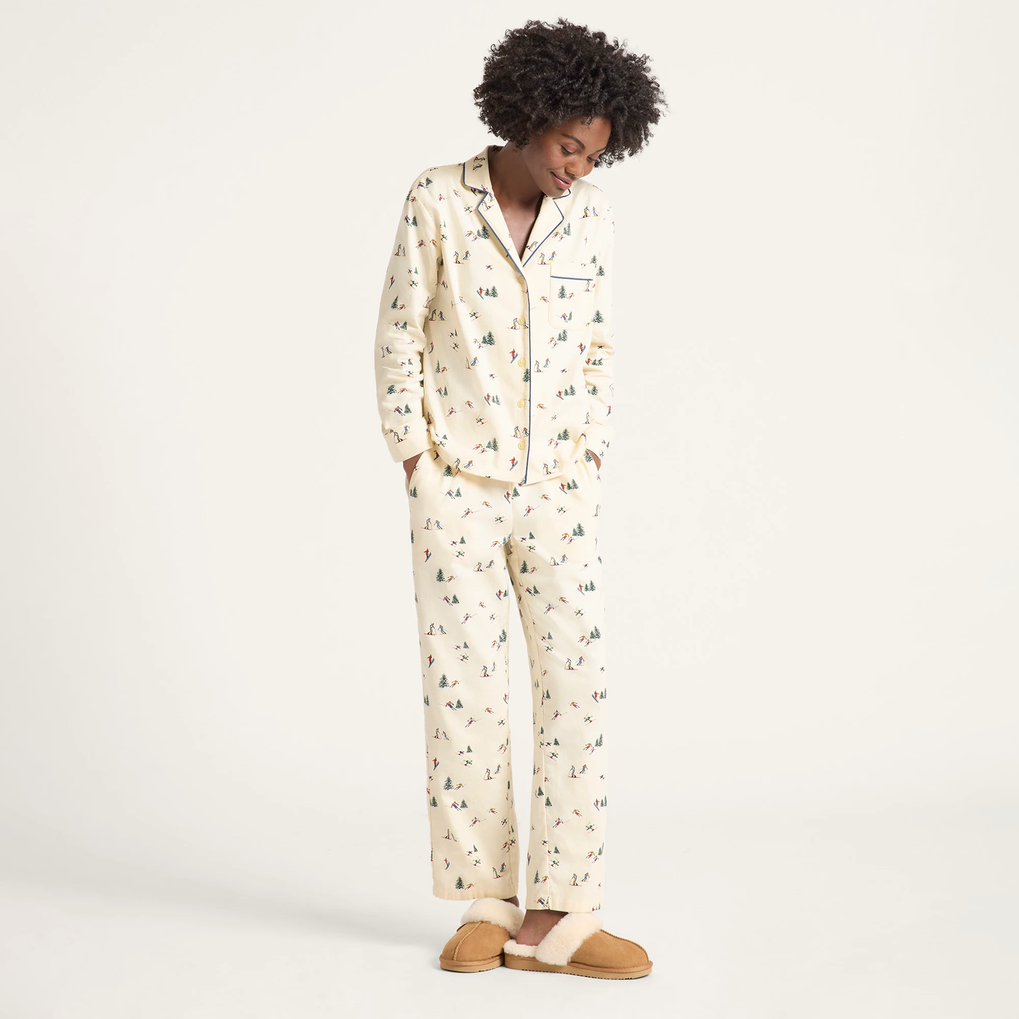 Pendleton Women's Ski Print Flannel Pajama Set