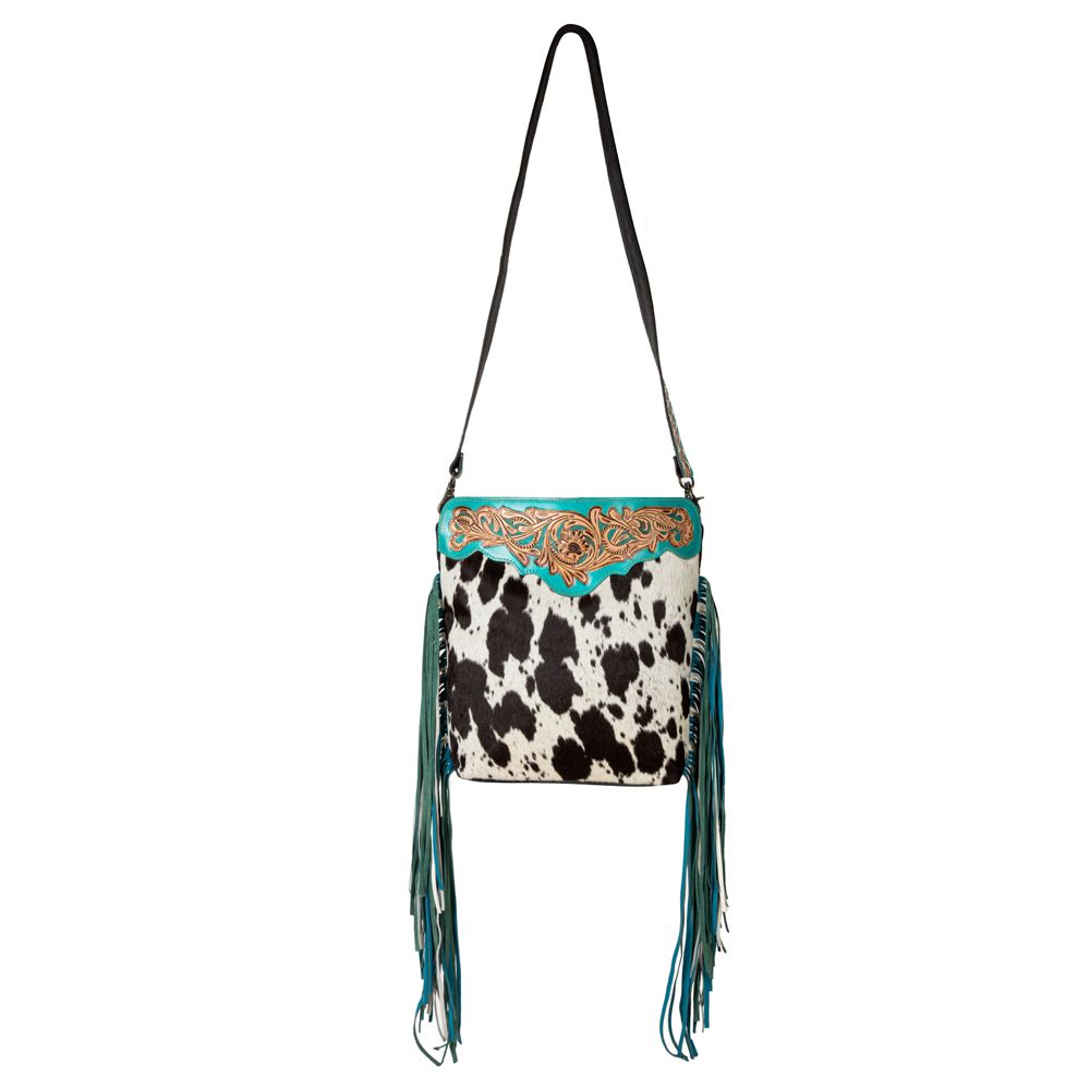 Pony Trail Fringed Hand-Tooled Bag