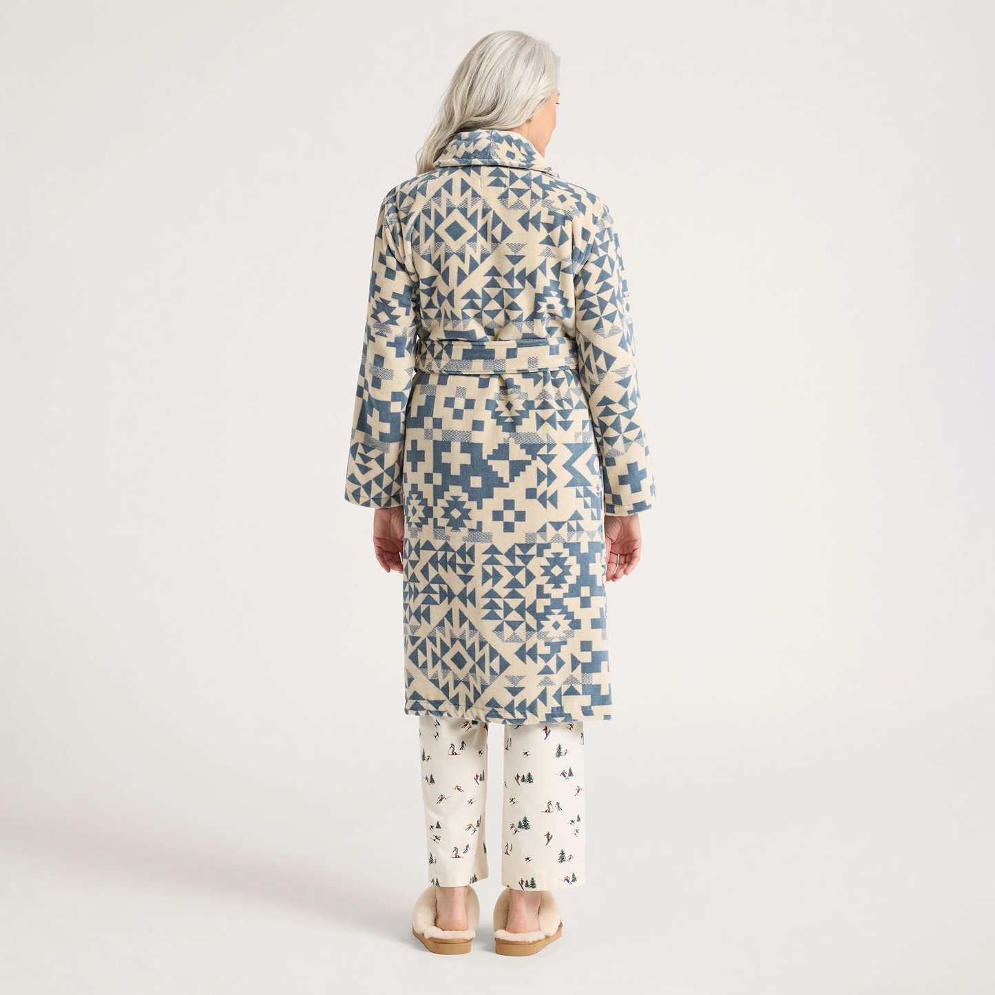 Pendleton Women's Blue Ridge Cotton Terry Velour Bathrobe