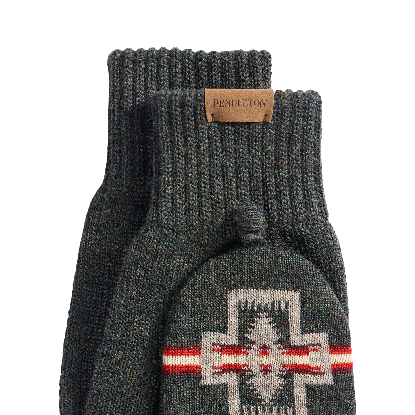 Pendleton Merino Knit Convertible Mittens