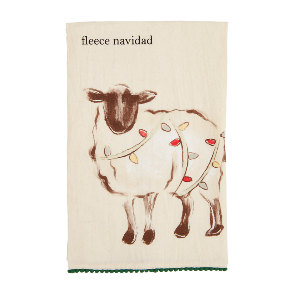 Christmas Farm Animal Pom Towels
