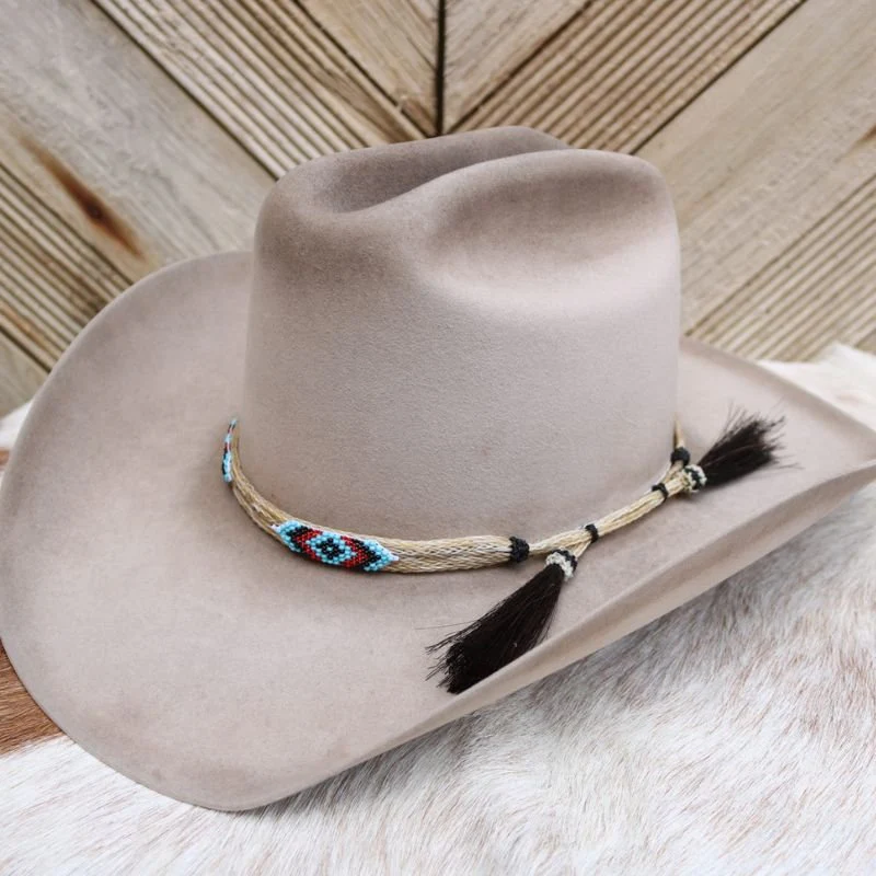 Cheval Beaded Horsehair Hat Band