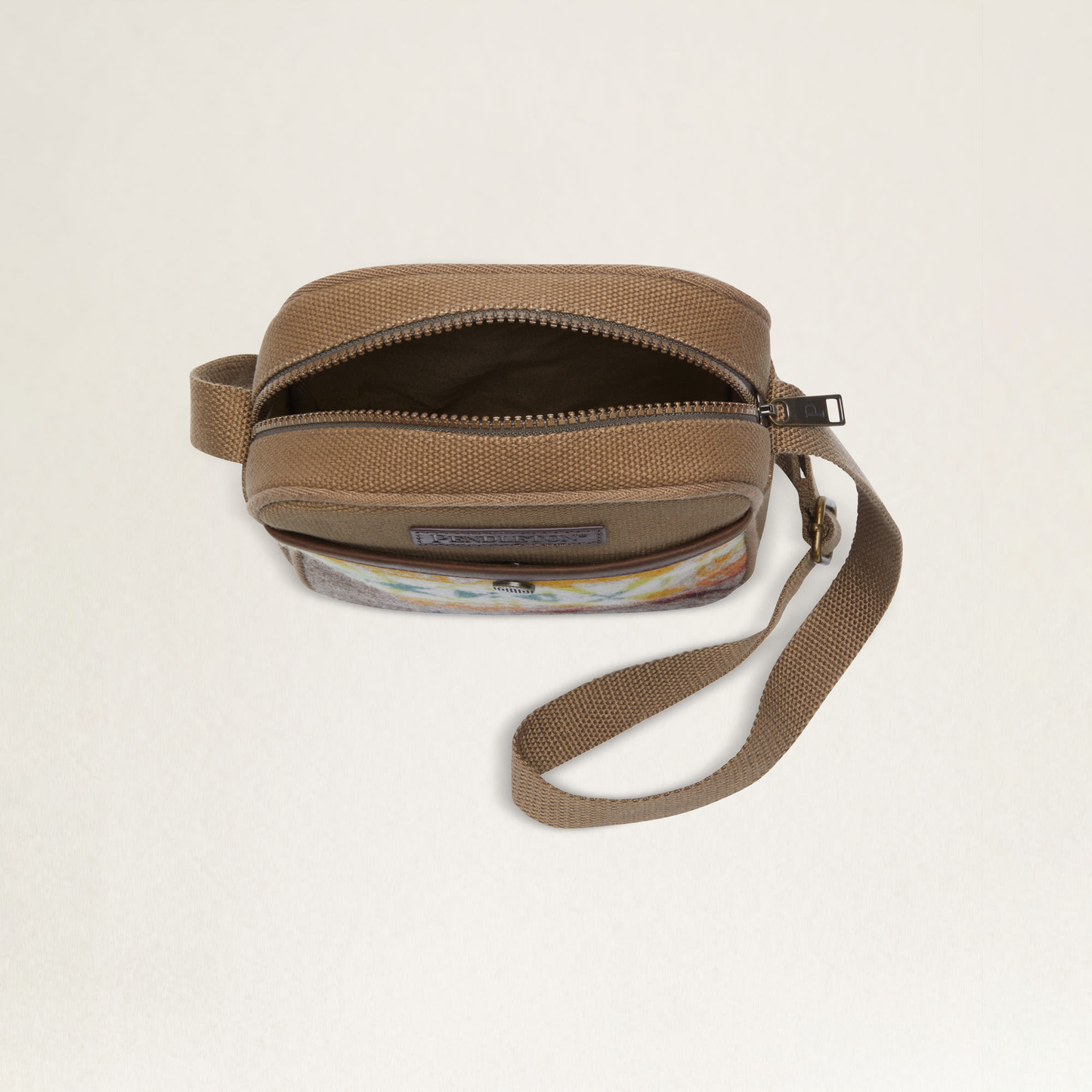 Pendleton Highland Peak Crossbody Satchel - Tan Multi