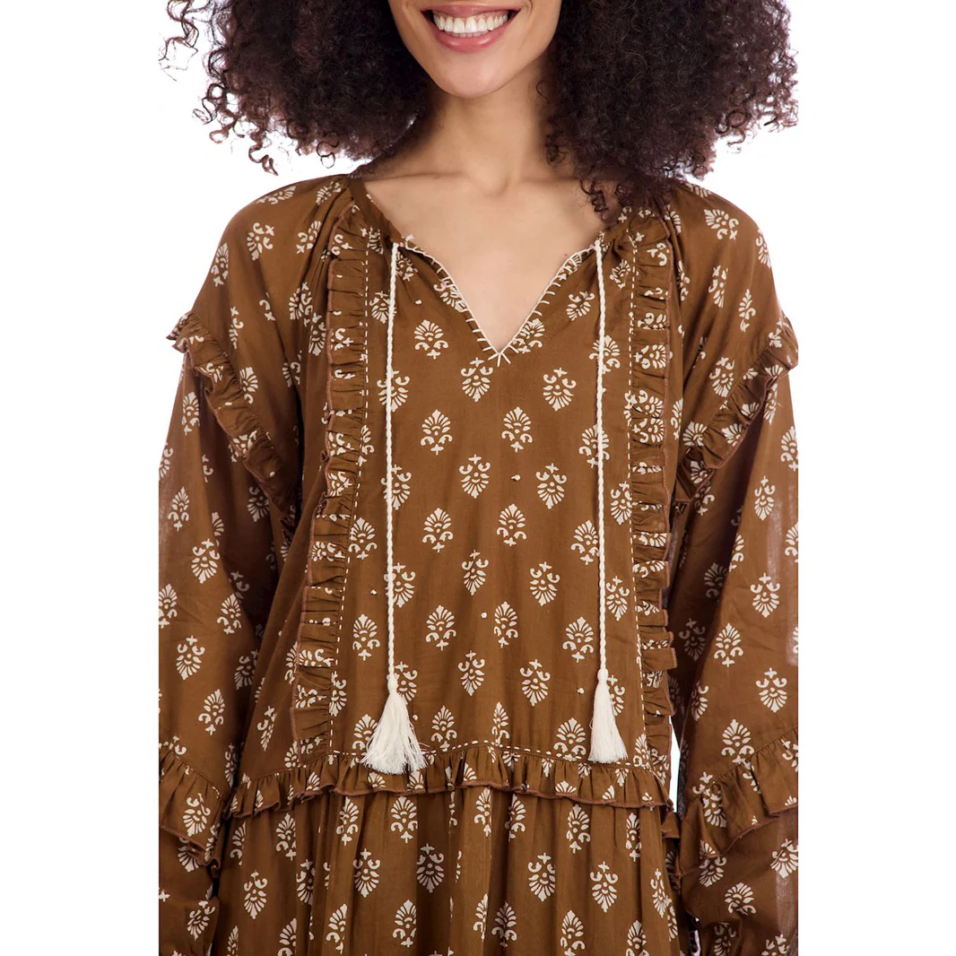 Hubbard Ochre Maxi Dress