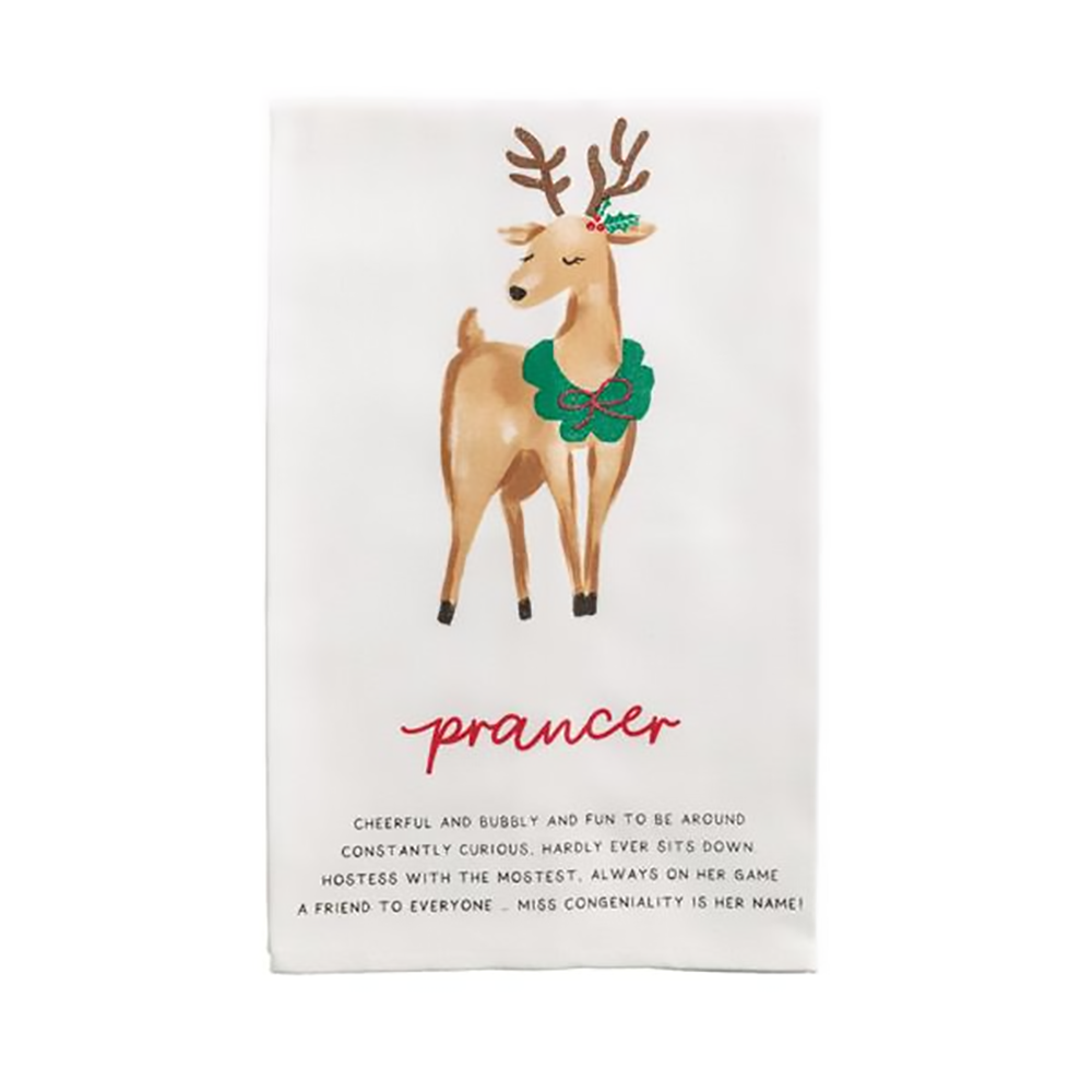 Reindeer Poem Tea Towels