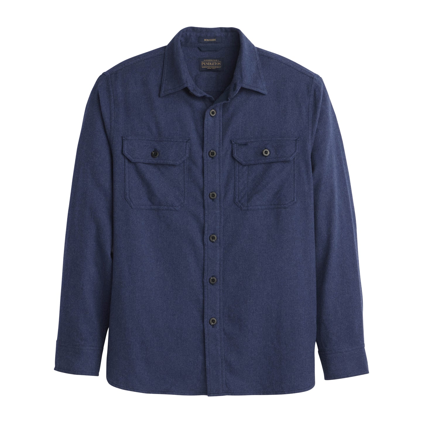 Pendleton Men's Burnside Cotton Flannel Shirt - Navy Heather