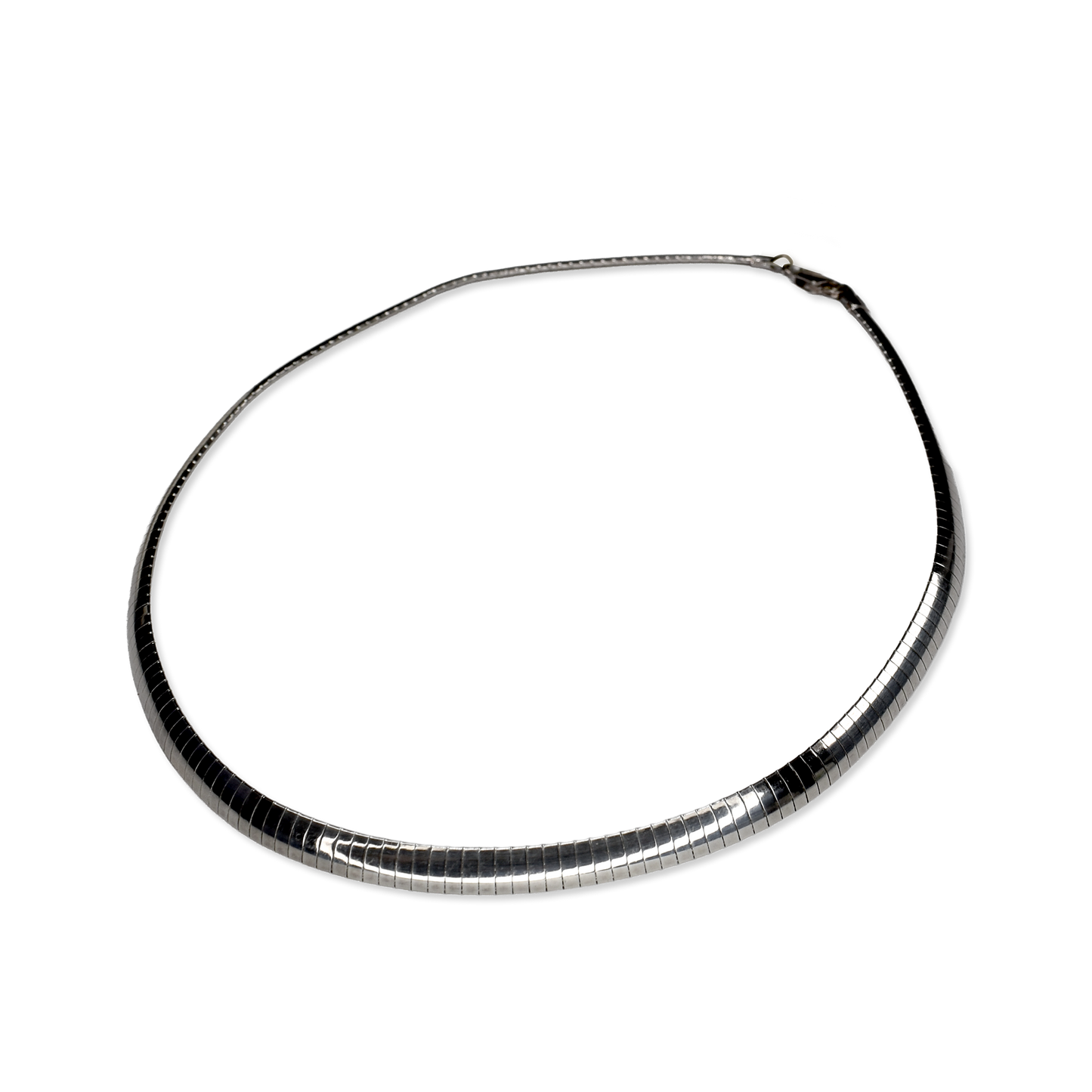 Strada Luminosa Wide Italian Sterling Silver Necklace
