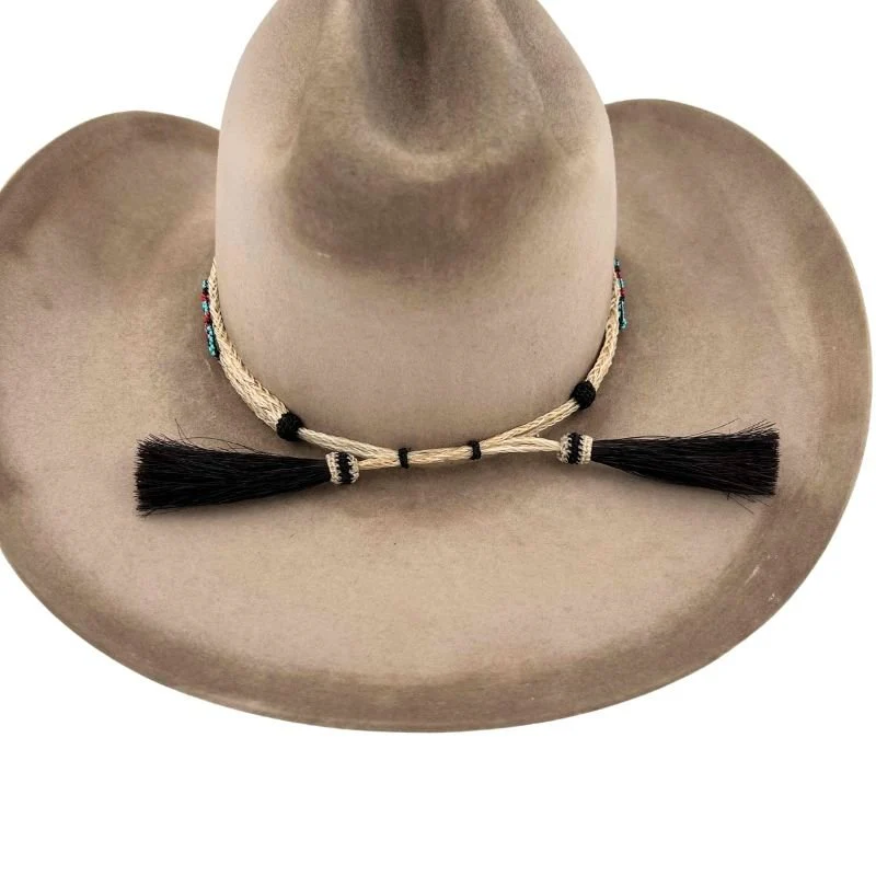 Cheval Beaded Horsehair Hat Band
