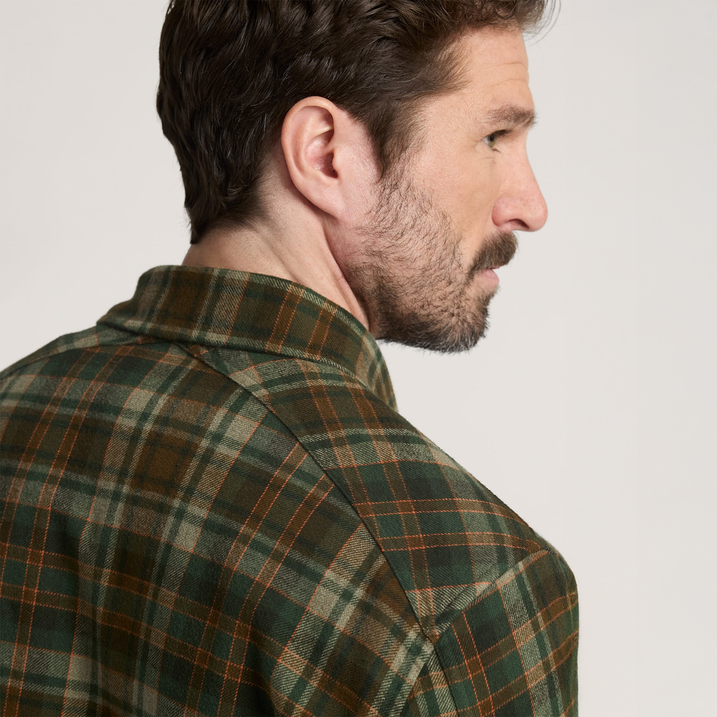 Pendleton Men's Plaid Cotton Fremont Flannel Shirt - Olive Rust Plaid