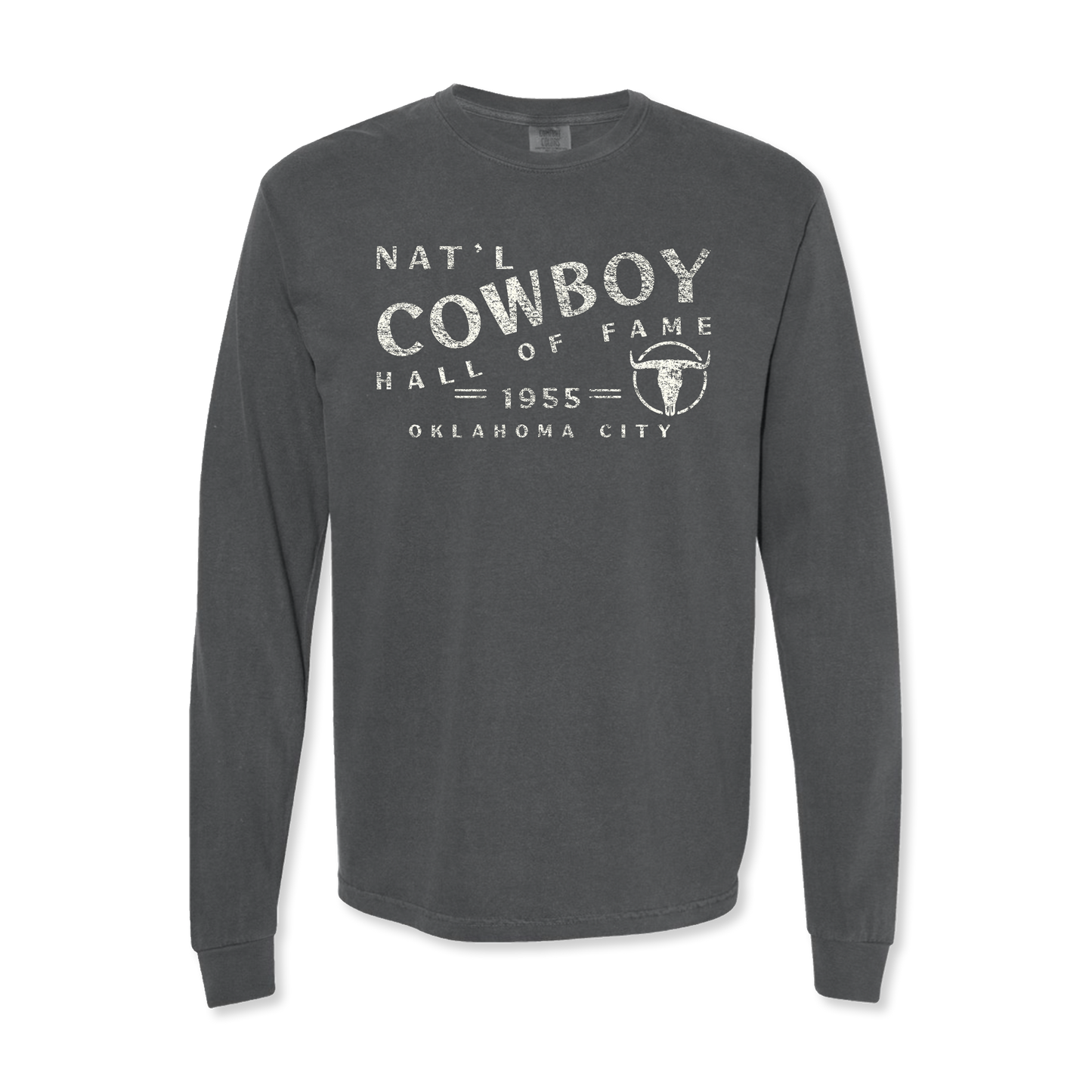 Nat'l Cowboy Hall of Fame Heavyweight Long Sleeve Shirt - Smoke