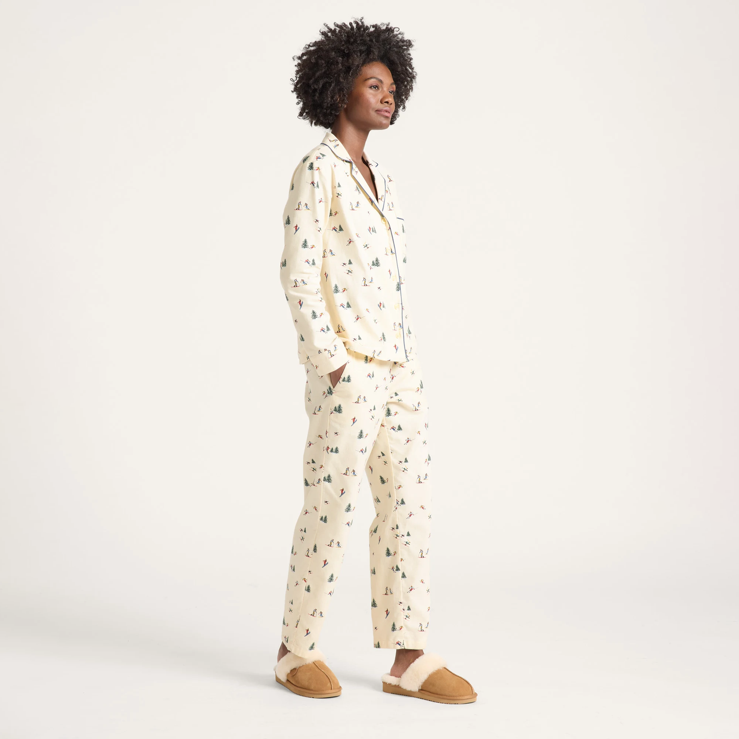 Pendleton Women's Ski Print Flannel Pajama Set
