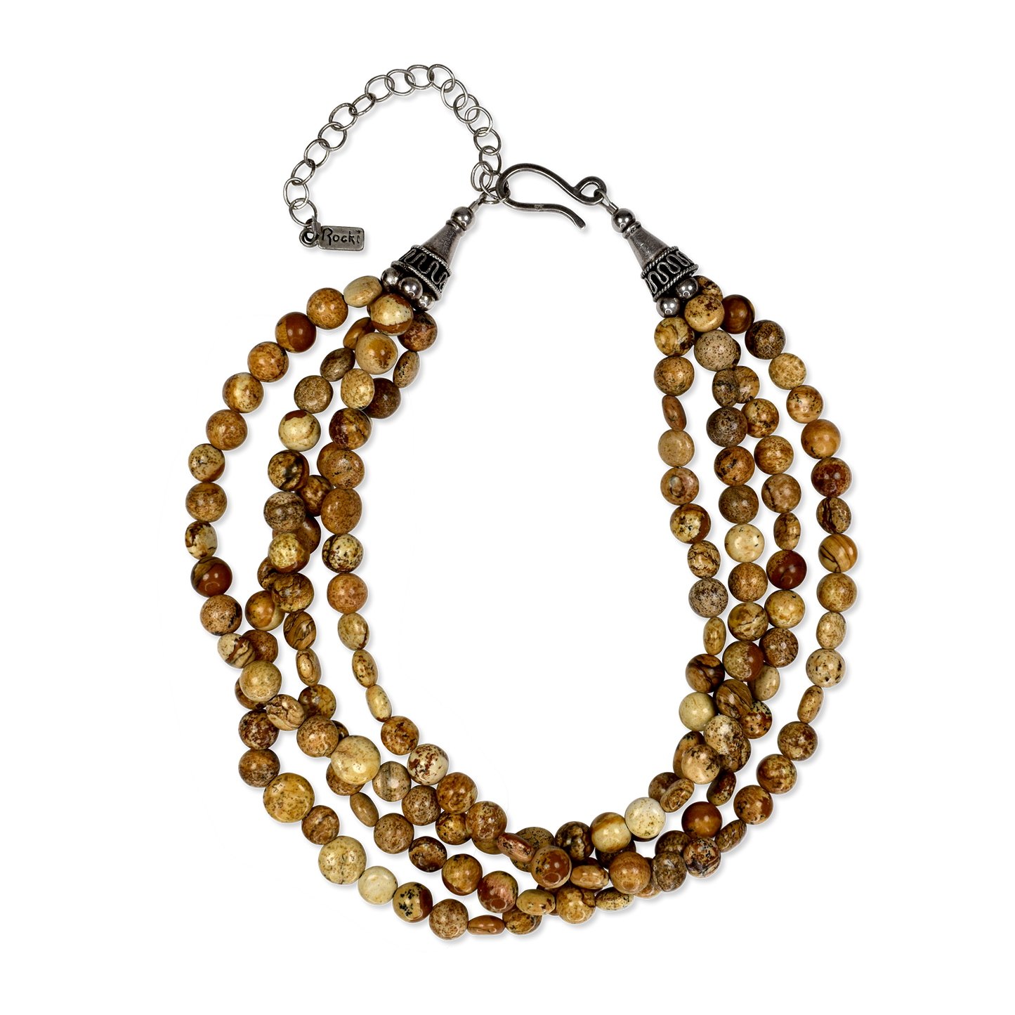 Three Strand Picture Jasper Choker by Rocki Gorman
