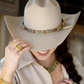 Christina Greene Desert Flower Hat Band - Turquoise