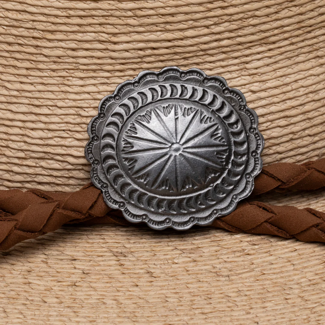 Charlie 1 Horse "Lefty" Flat Brim Palm Hat