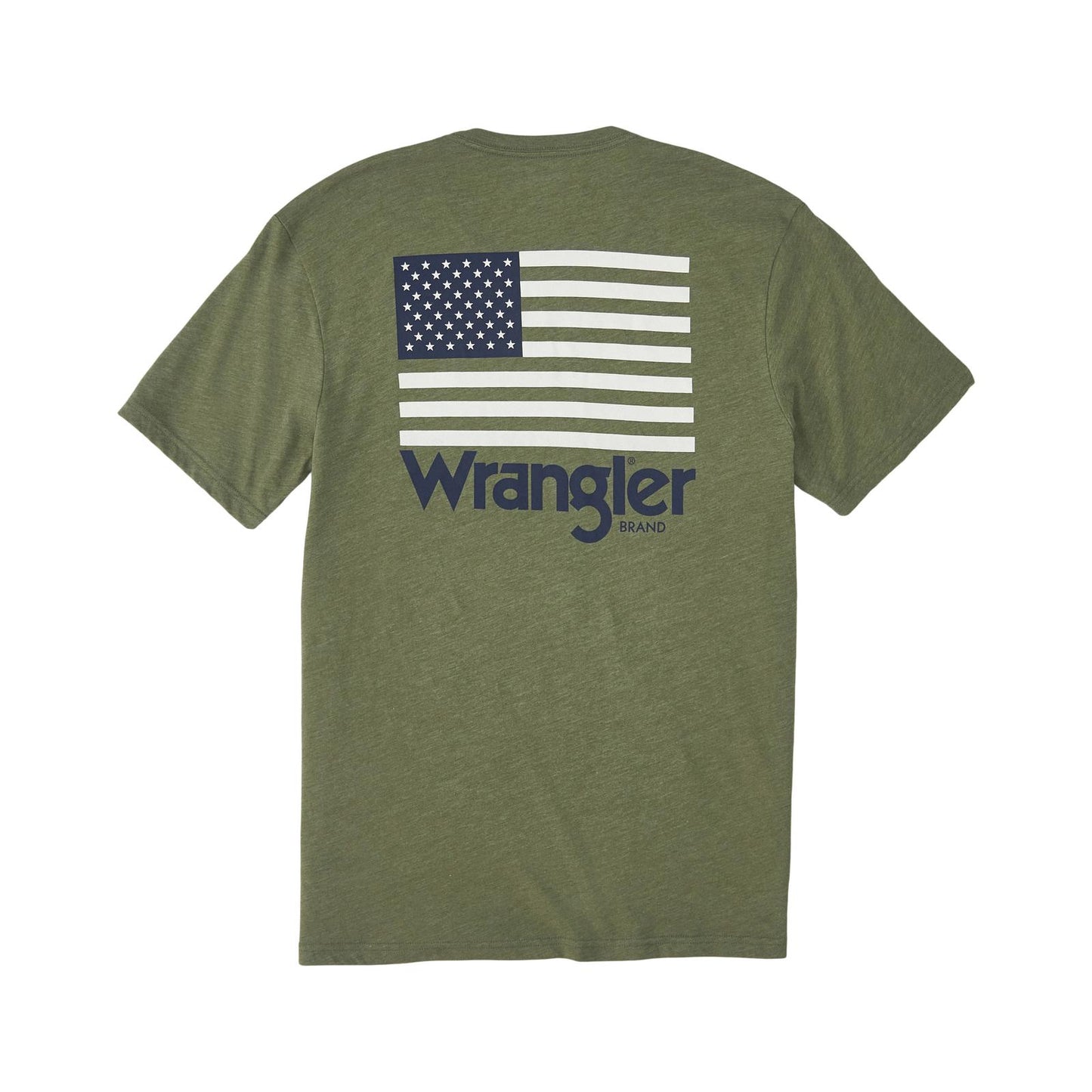 Wrangler Men's American Flag Graphic Short Sleeve Tee - Lichen Green