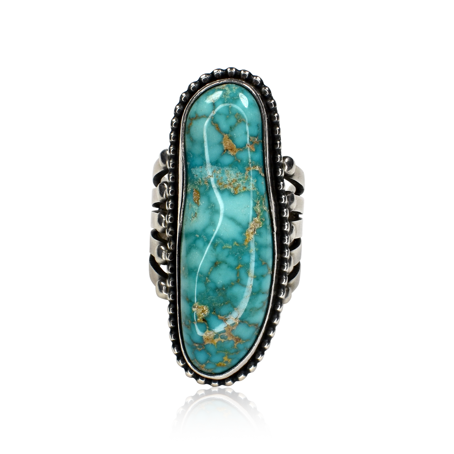 Turquoise Mountain Turquoise Statement Ring by Verdy Jake