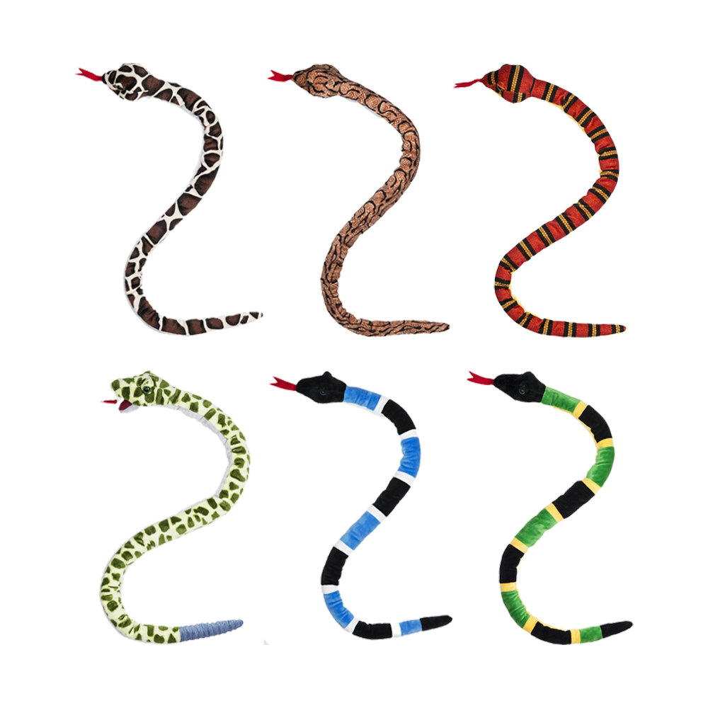 34" Dark Slither Snake Plush