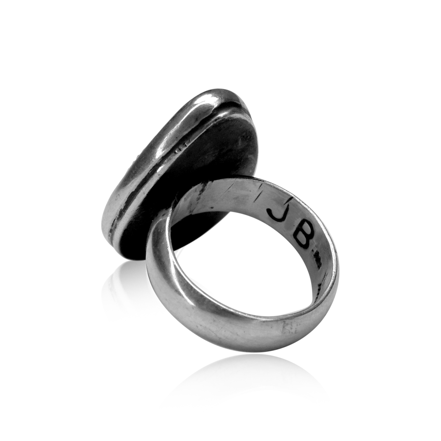 New Lander Turquoise Teardrop Ring by Justin Biltonen