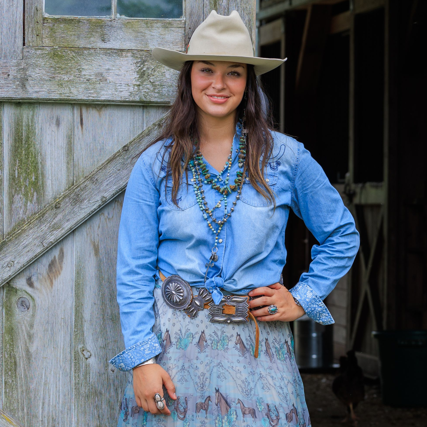 Tasha Polizzi Women's Button-Up Julianna Shirt - Washed Blue