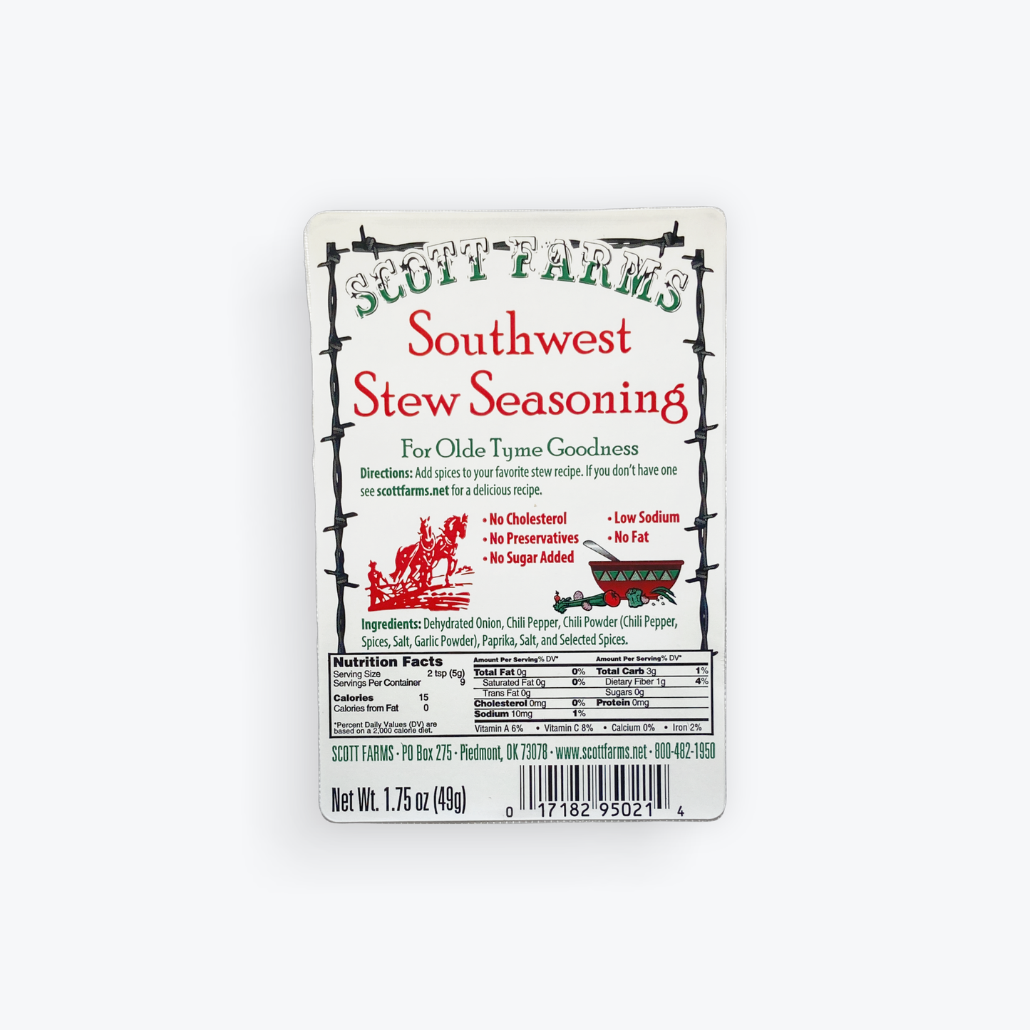 Scott Farms Southwest Stew All-Natural Seasoning