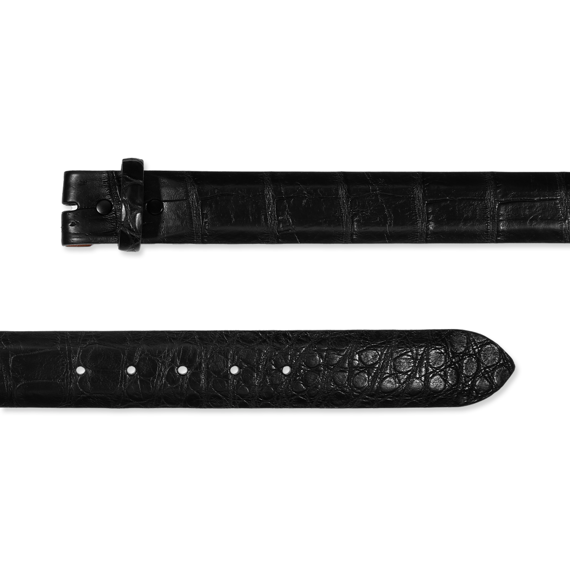 The Bohlin Company Black Matte Alligator Belt