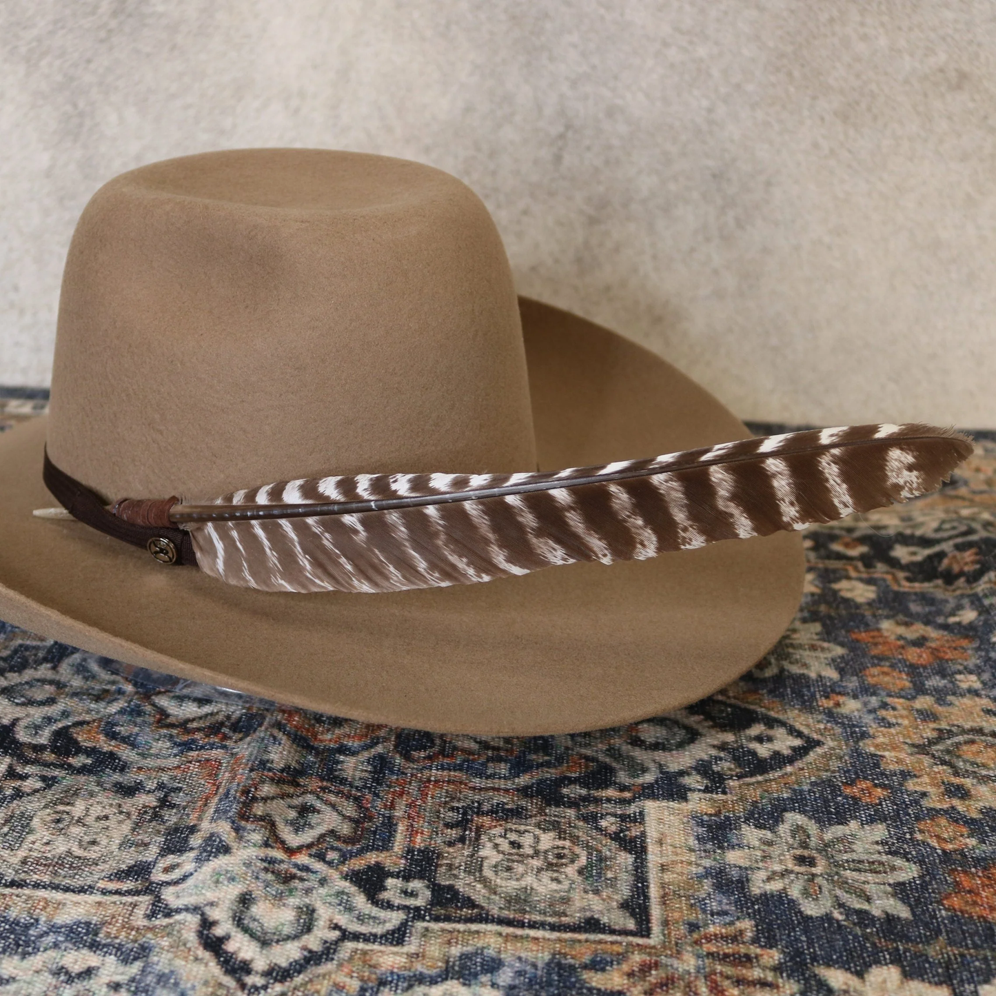 The Goliad Turkey Feather Hat Accent