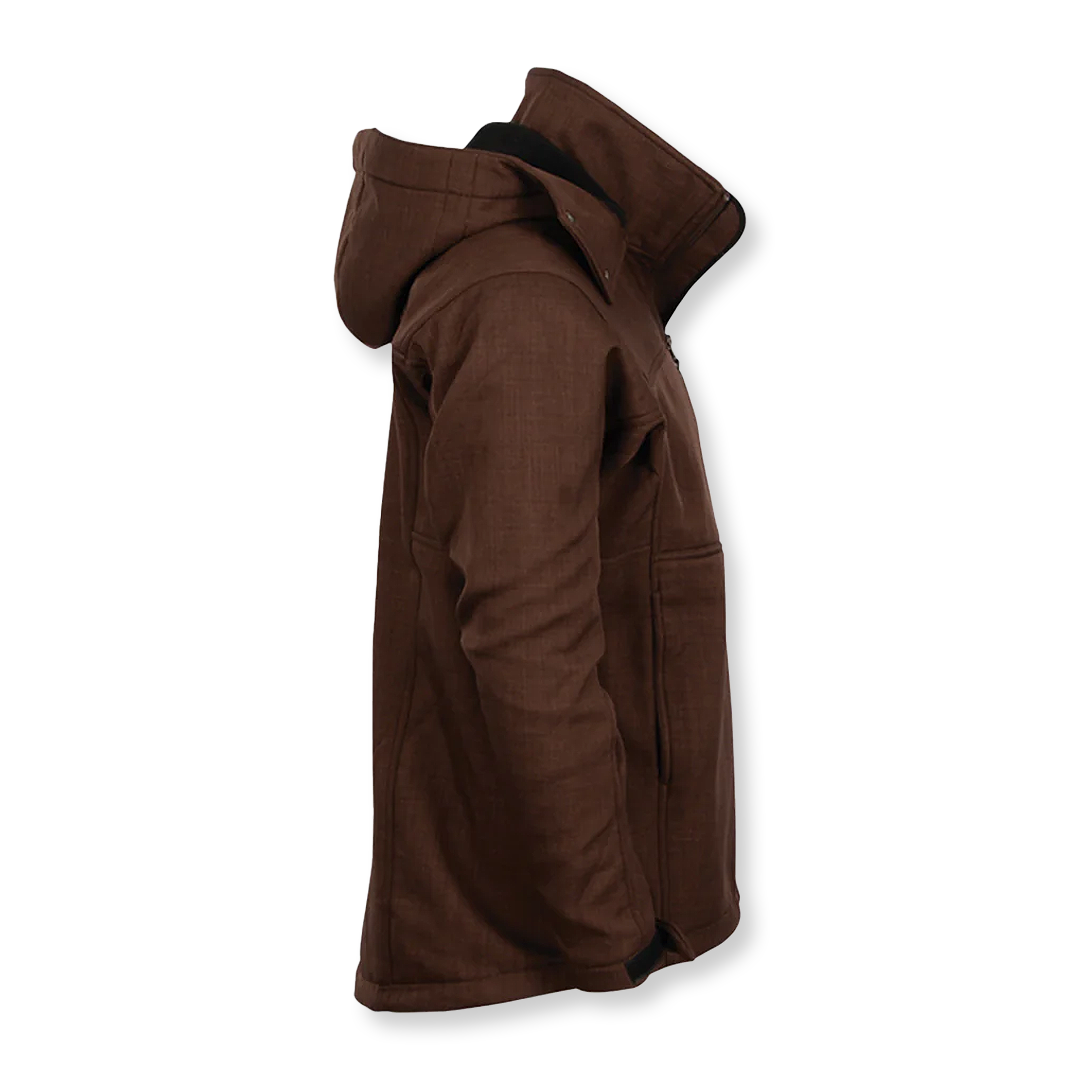 STS Ranchwear x NCWHM Men's Weston Softshell Logo Jacket - Chocolate