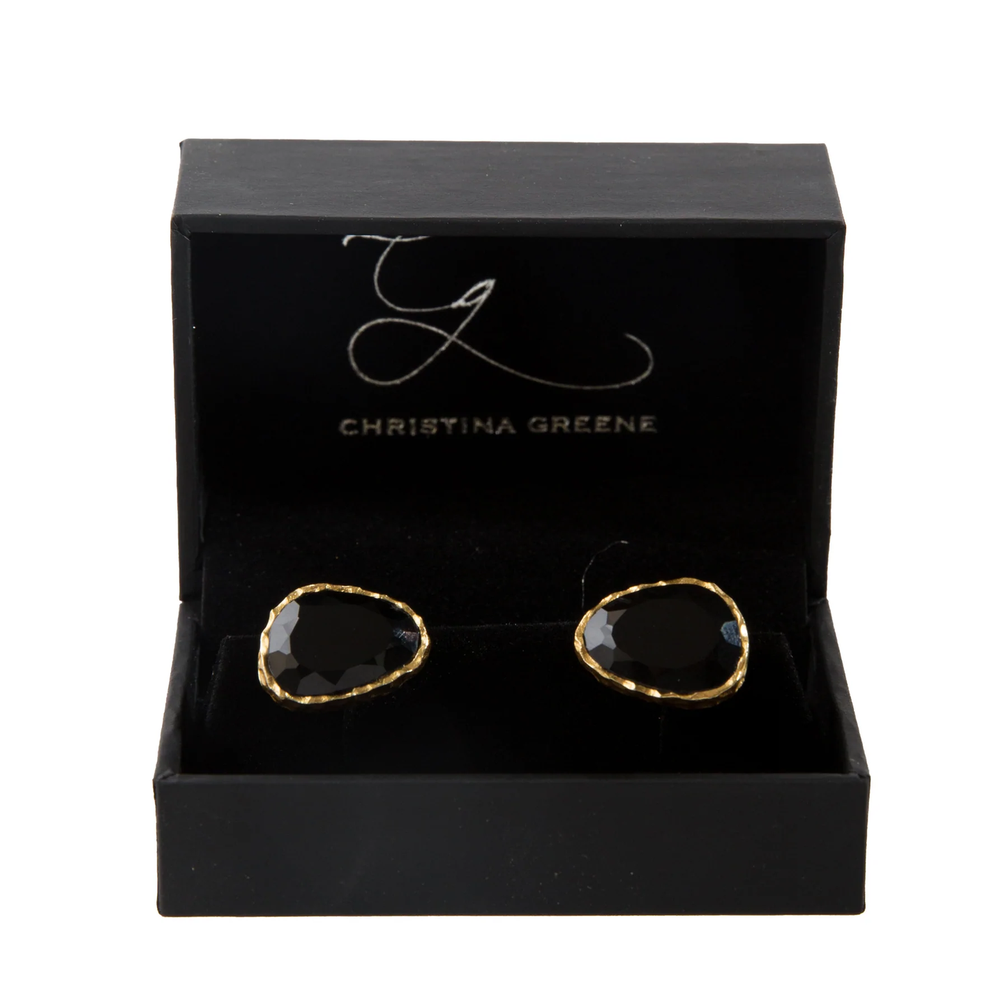 Christina Greene Men's Cufflink Set - Black Onyx