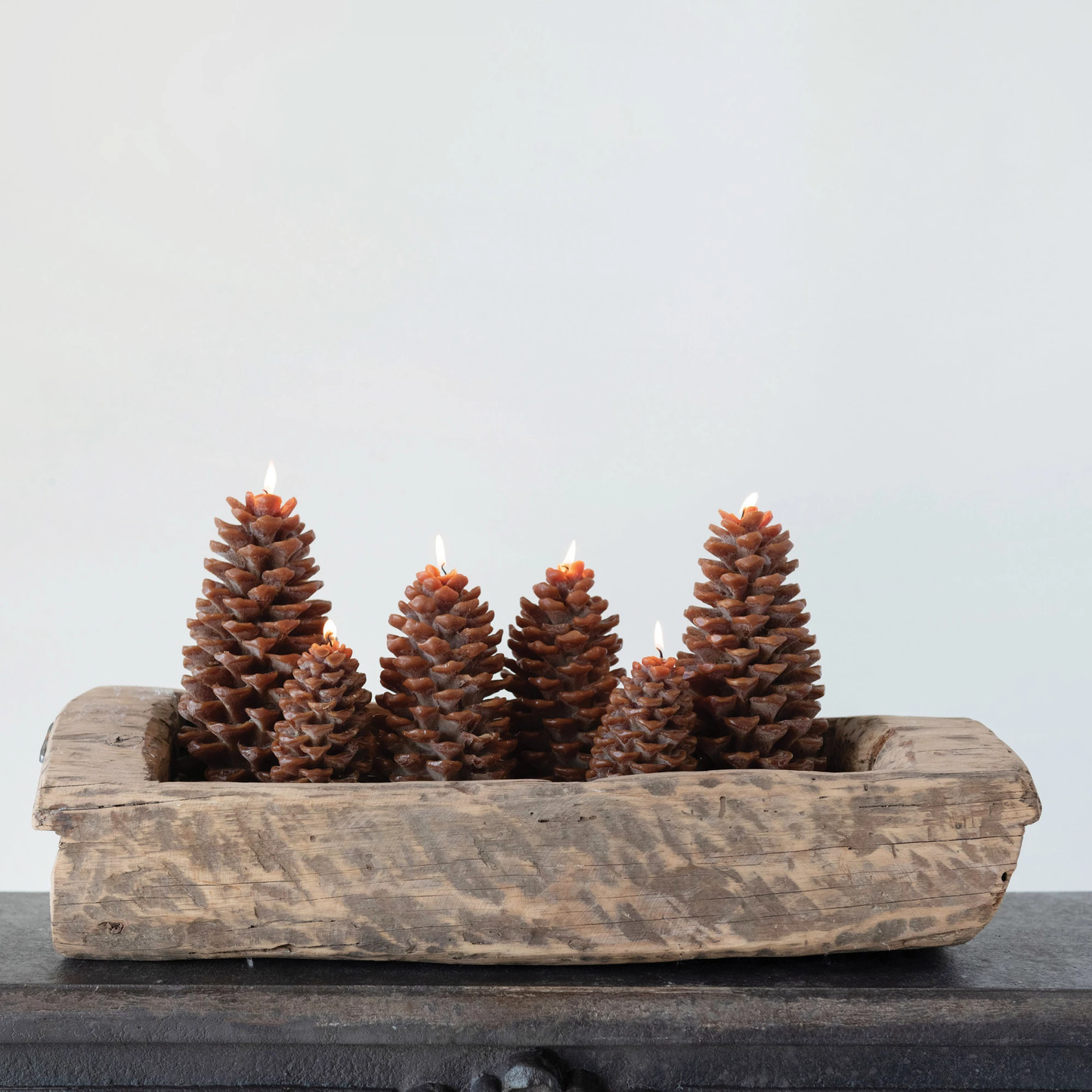 3" Pinecone Shaped Candle - Brown
