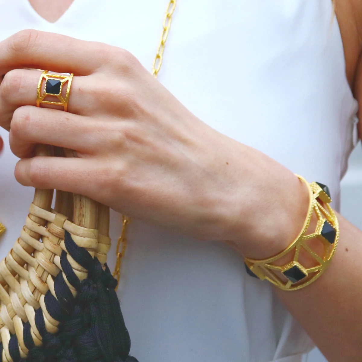 Christina Greene Annix Ring - Black Onyx