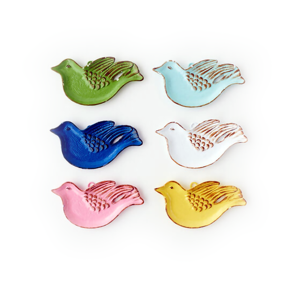 Cast Iron Little Bird Dish, Assorted Colors