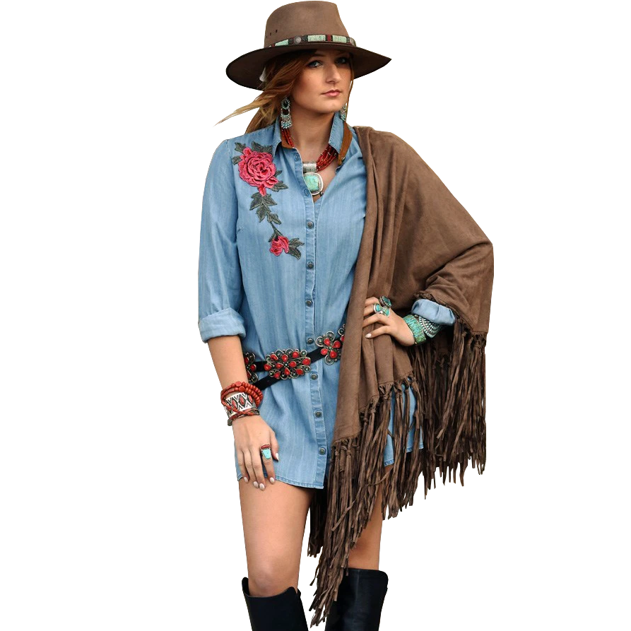Tasha Polizzi Sierra Shawl - Brown