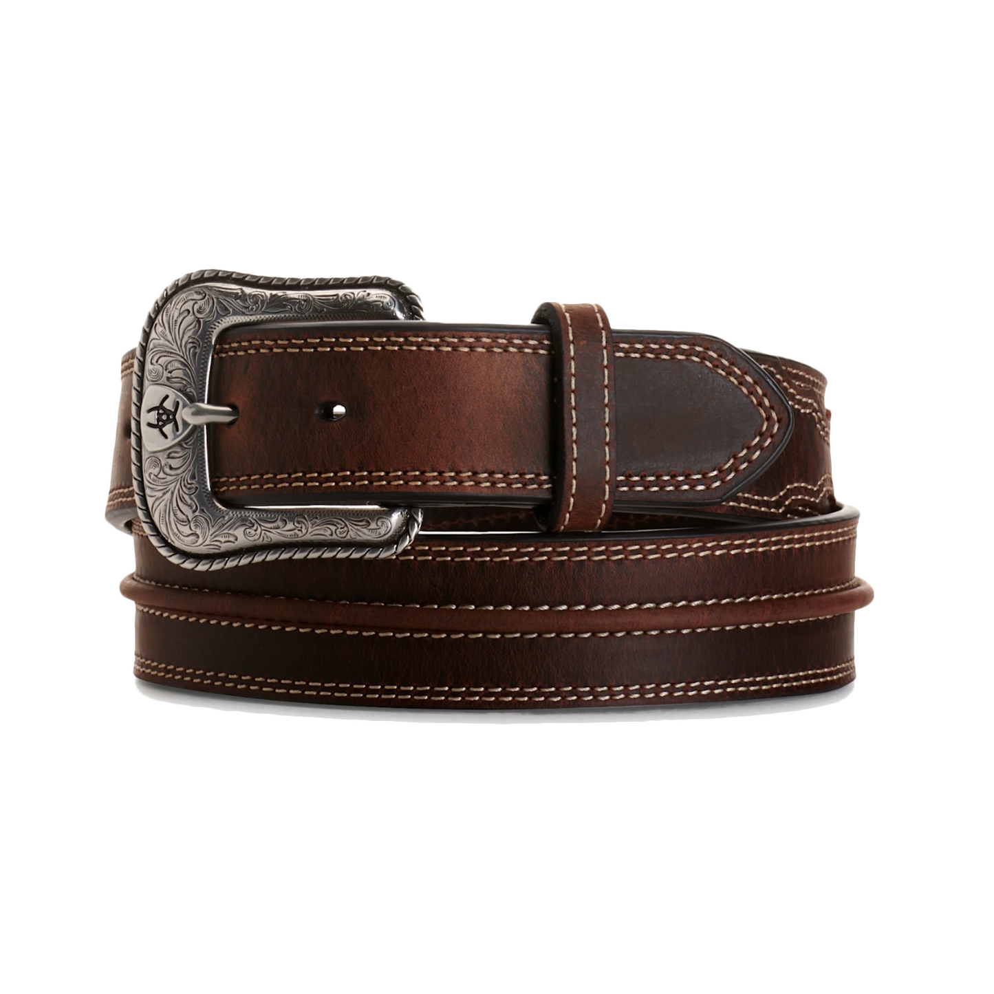 Ariat Men's Medium Brown Center Cord Western Belt