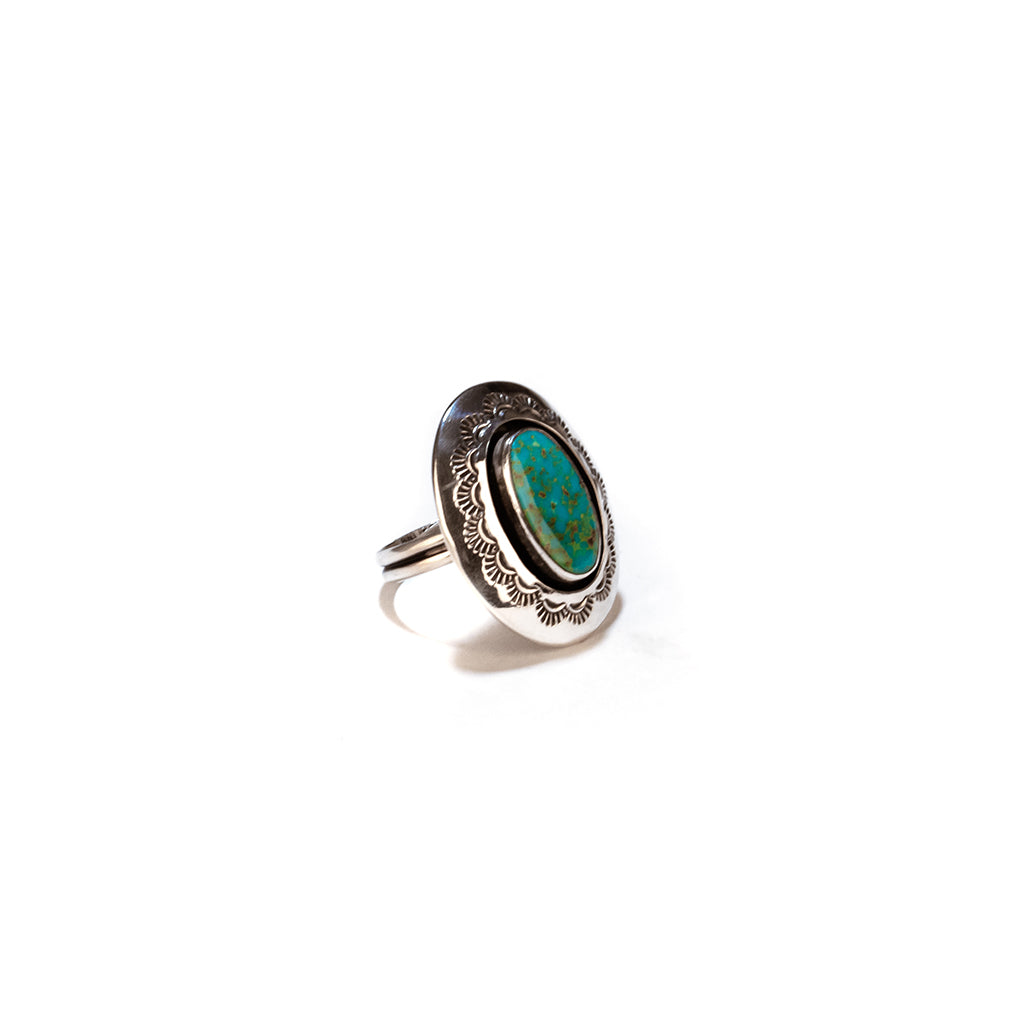 Stamped Turquoise Ring – Persimmon Hill at the National Cowboy Western  Heritage Museum