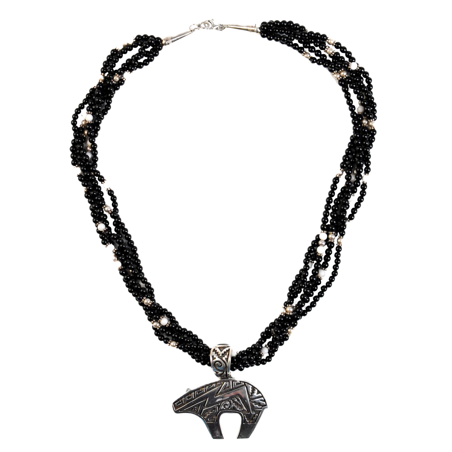 Bear And Beaded Necklace