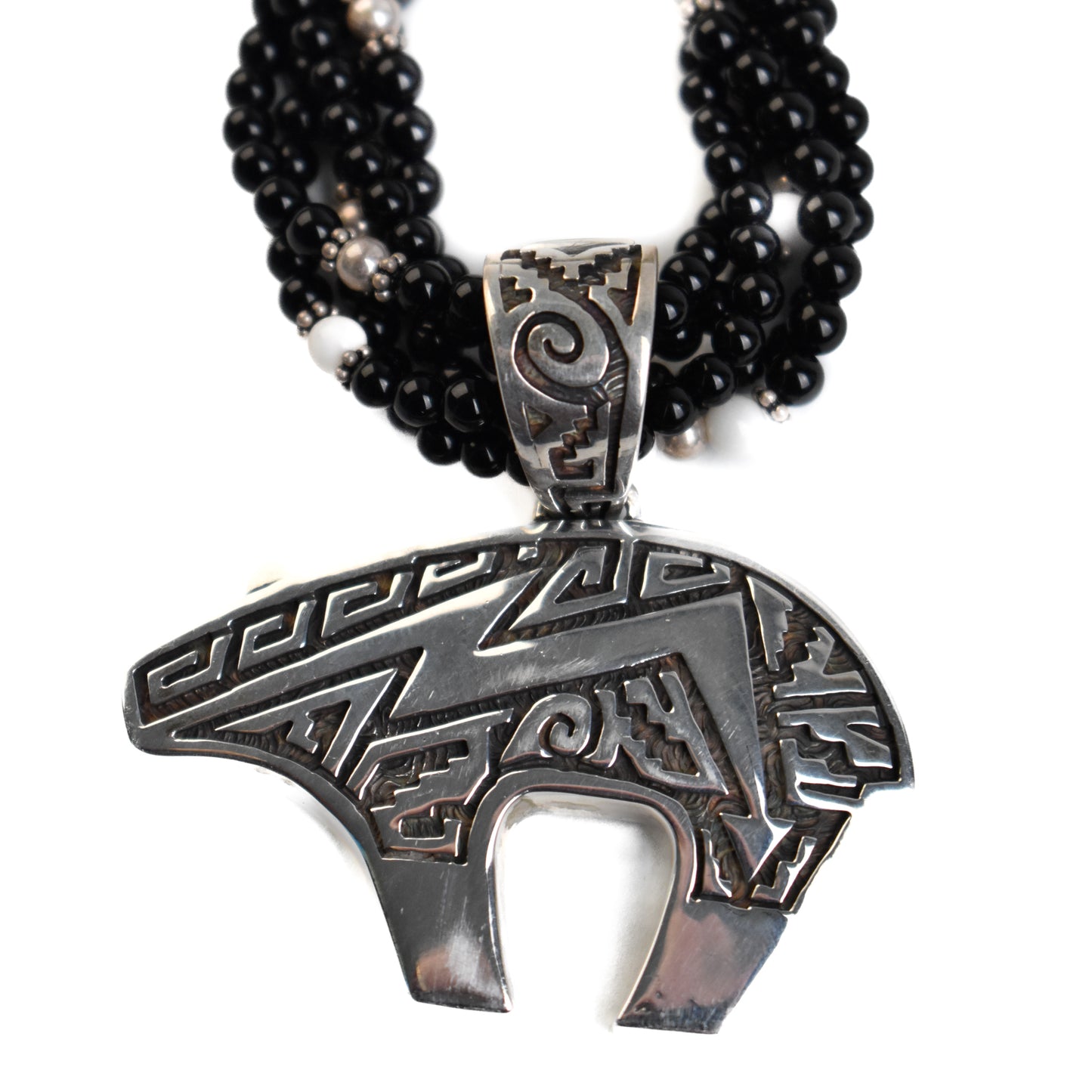 Bear And Beaded Necklace