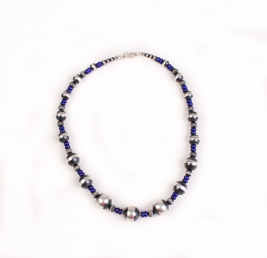 Lapis & Navajo Pearl Necklace