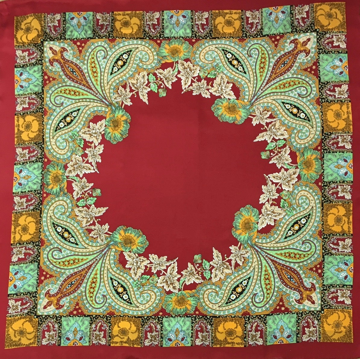 Annapurna #17 Charmeuse Silk Wild Rag - 34.5"
