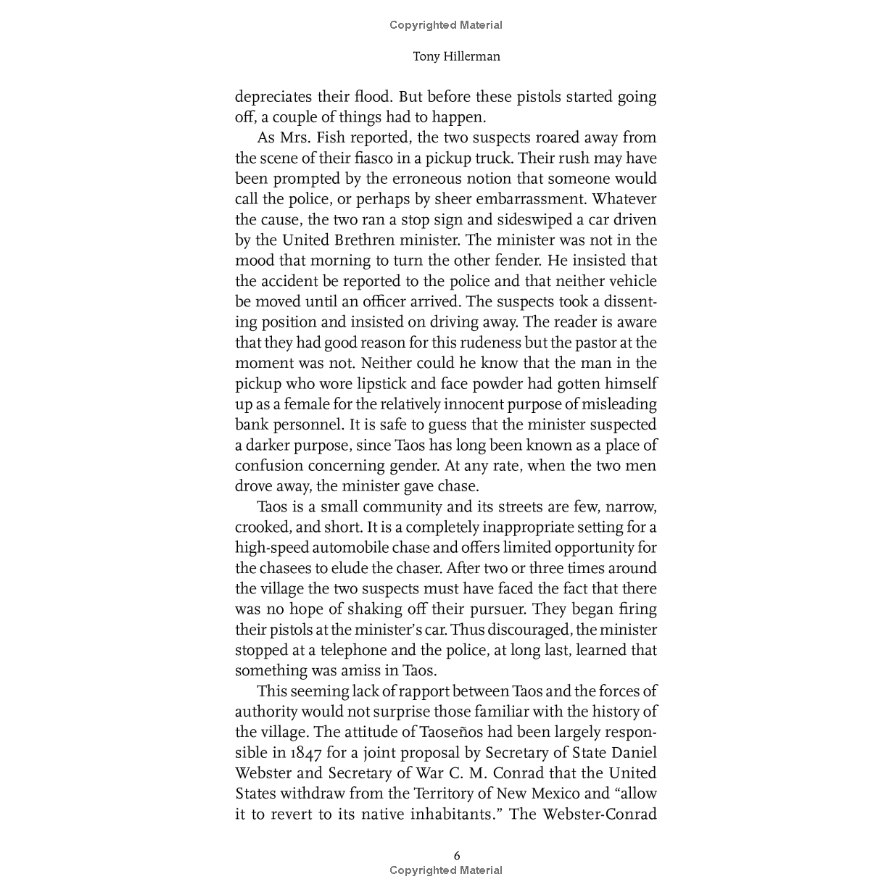 The Great Taos Bank Robbery by Tony Hillerman