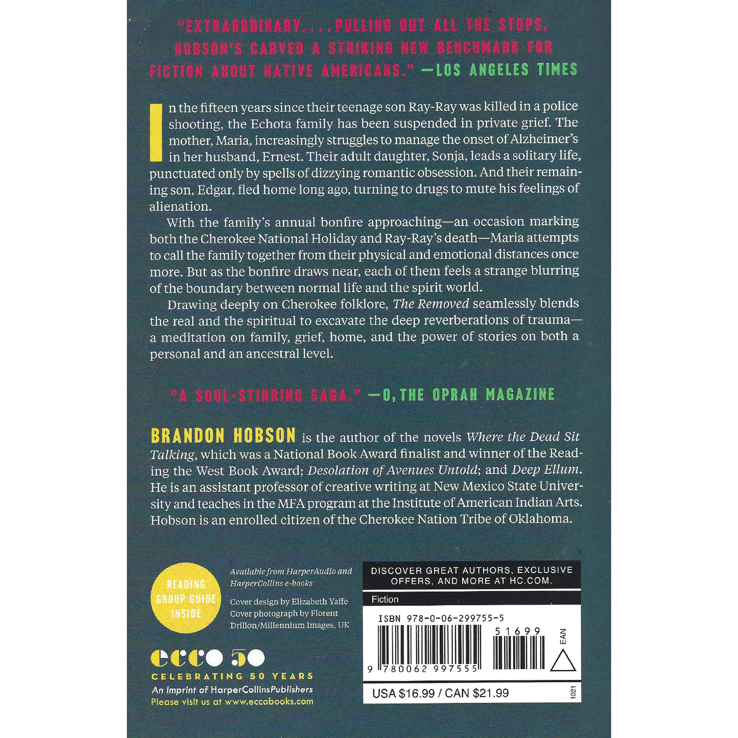 The Removed by Brandon Hobson - WHA Winner 2022