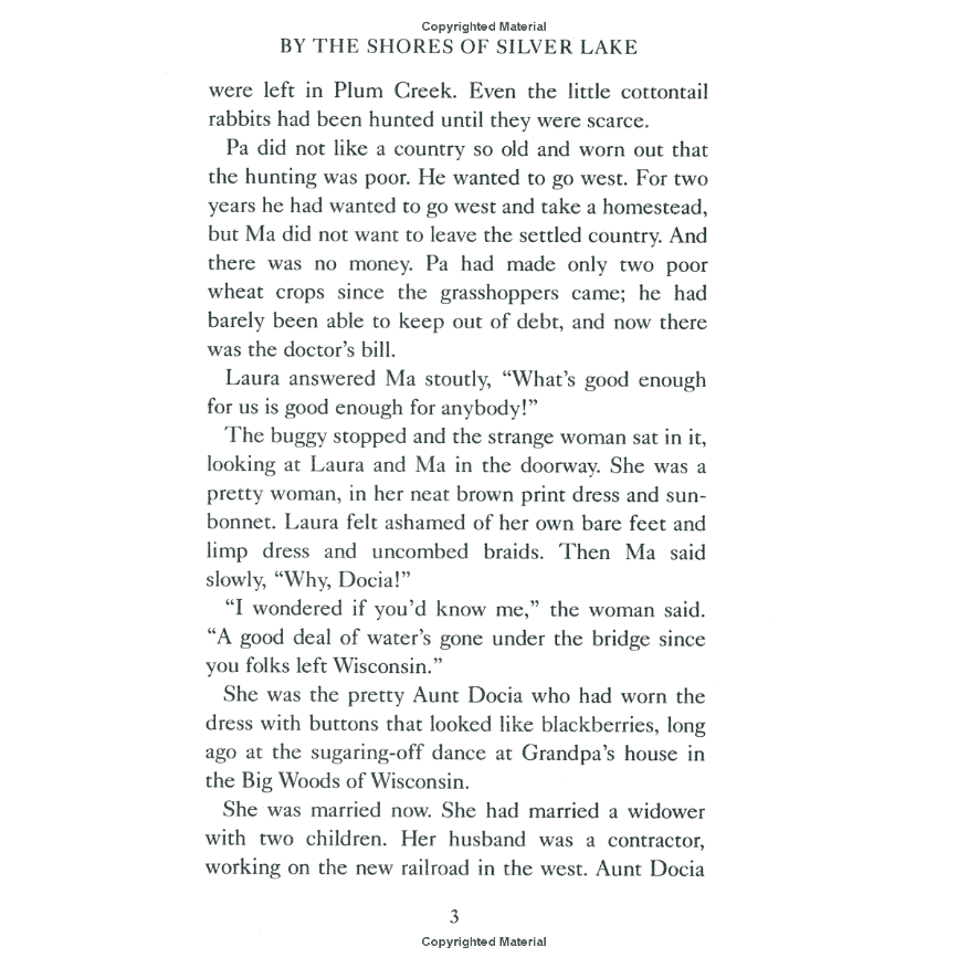 By the Shores of Silver Lake by Laura Ingalls Wilder (Little House Series, #5)