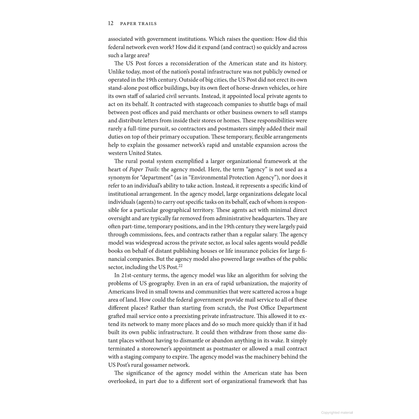 Paper Trails: The US Post and the Making of the American West by Cameron Blevins - WHA Winner 2022