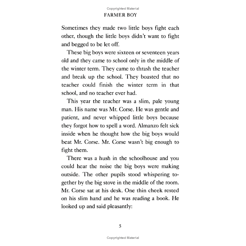 Farmer Boy by Laura Ingalls Wilder (Little House Series, #2)