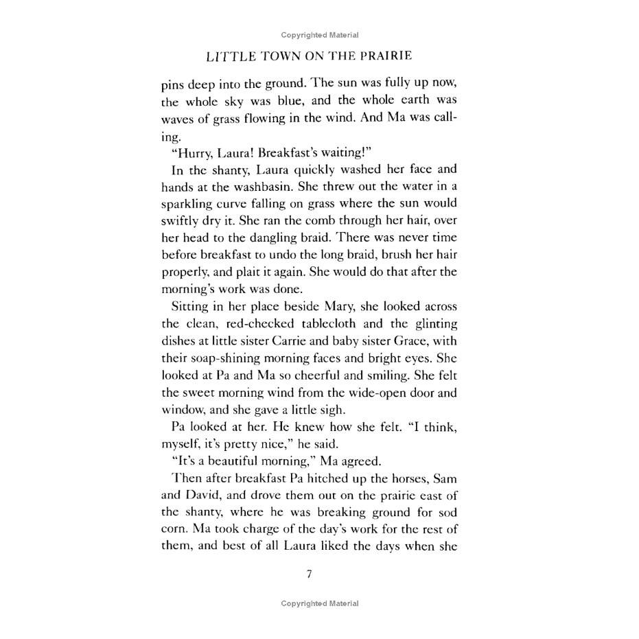 Little Town on the Prairie by Laura Ingalls Wilder (Little House Series, #7)