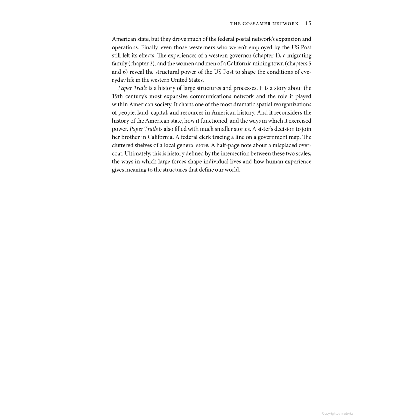 Paper Trails: The US Post and the Making of the American West by Cameron Blevins - WHA Winner 2022