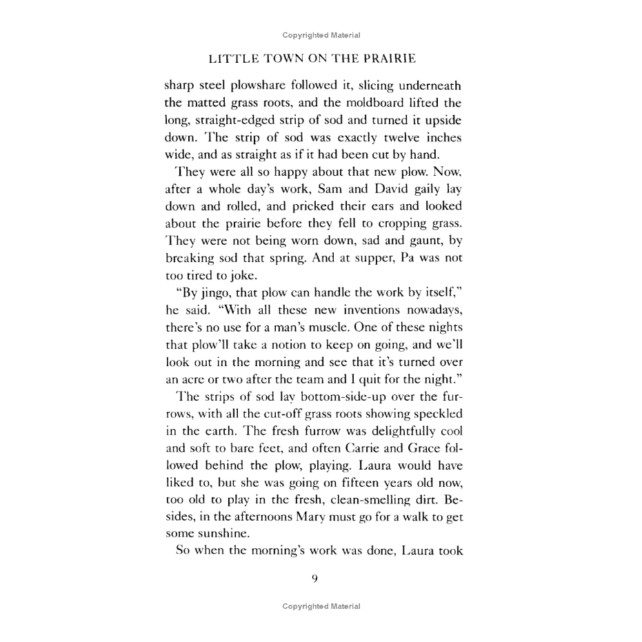 Little Town on the Prairie by Laura Ingalls Wilder (Little House Series, #7)