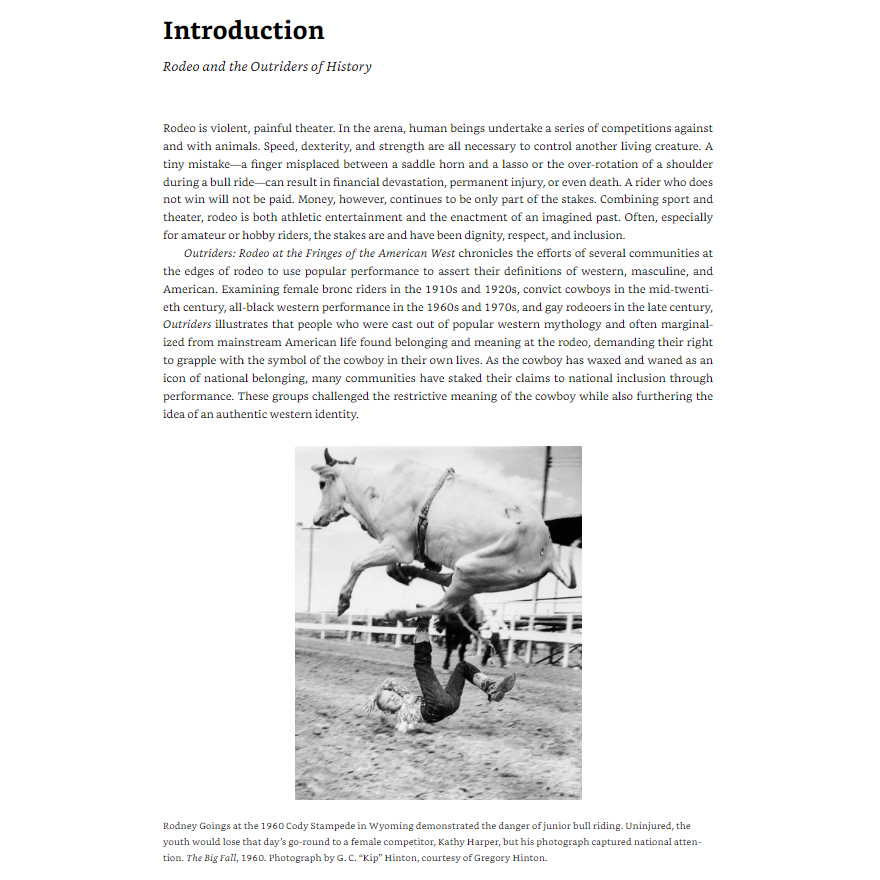 Outriders: Rodeo at the Fringes of the American West by Rebecca Scofield